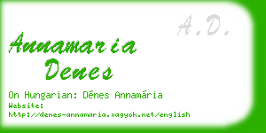 annamaria denes business card